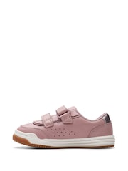 Clarks Pink Narrow Fit  (E) Urban Solo T. Trainers - Image 2 of 7