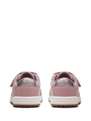 Clarks Pink Narrow Fit  (E) Urban Solo T. Trainers - Image 6 of 7