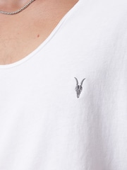 Білий - AllSaints Tonic Scoop 100% Organic Cotton T-Shirt - Image 4 of 7