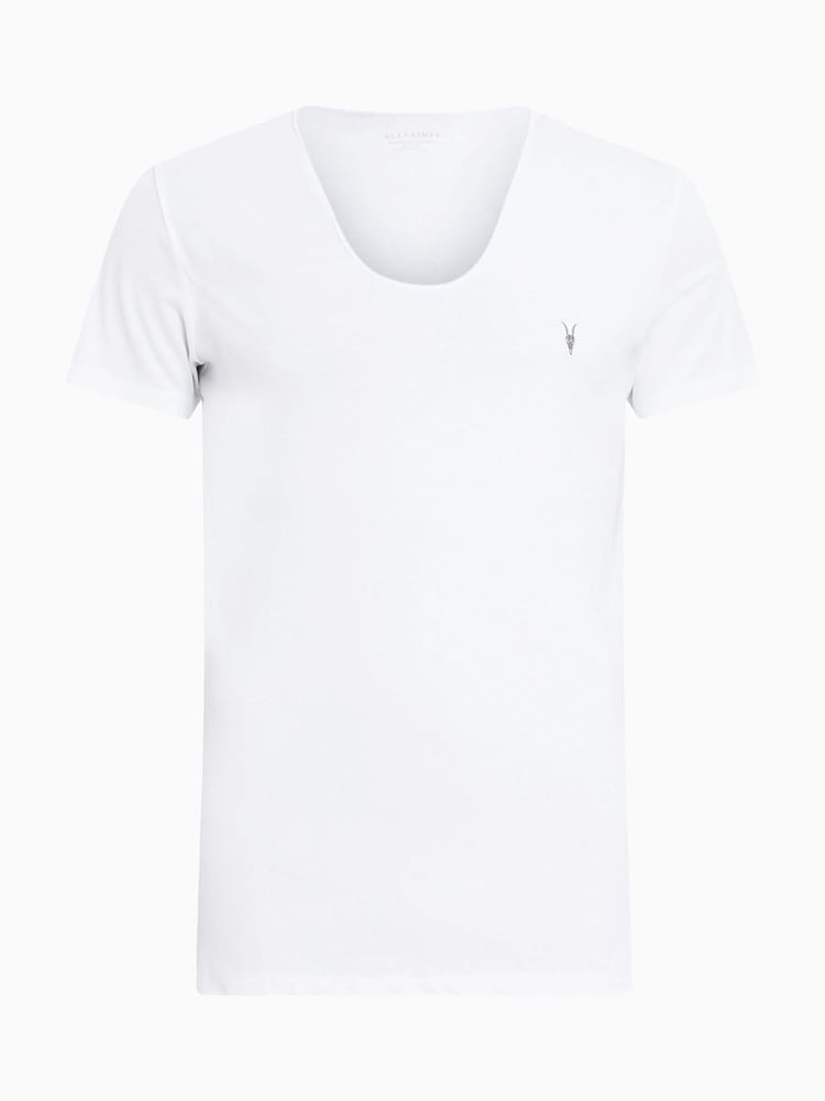 Білий - AllSaints Tonic Scoop 100% Organic Cotton T-Shirt - Image 7 of 7