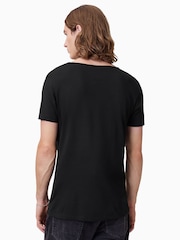 AllSaints Black Tonic Scoop 100% Organic Cotton T-Shirt - Image 2 of 7