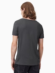 AllSaints Grey Tonic Scoop 100% Organic Cotton T-Shirt - Image 6 of 7
