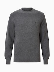 Monumento cinza - AllSaints Aspen Grey Waffle Texture Crew Neck Jumper - Imagem 8 de 8
