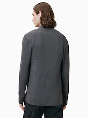 Monument Grey - Allsaints Odprta jopica Mode Merino - Slika 4 iz 5