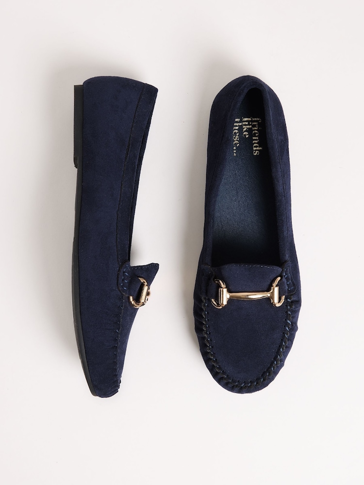 Friends Like These Navy Comfort Snaffle LoafersDriver Shoes - Image 1 of 4