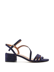 Jones Bootmaker Blue Ginette2 Heeled Leather Sandals - Image 2 of 6