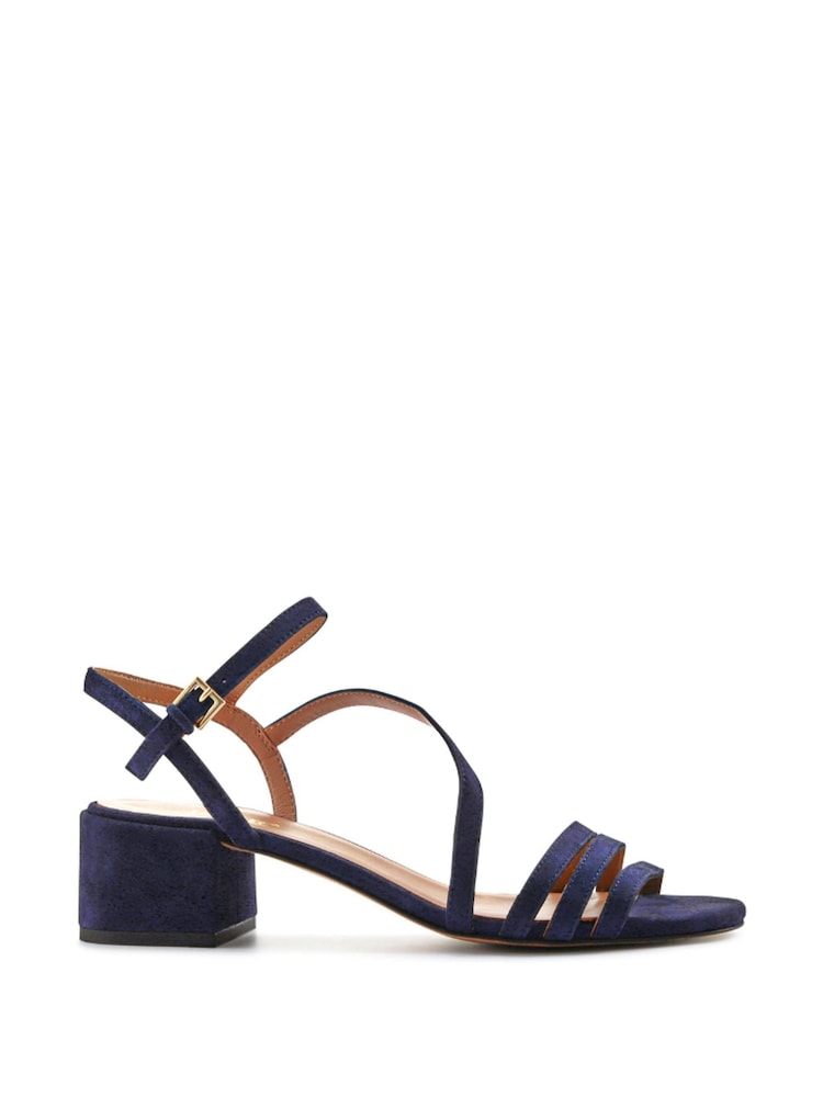Jones Bootmaker Blue Ginette2 Heeled Leather Sandals - Image 2 of 6