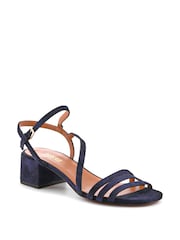Jones Bootmaker Blue Ginette2 Heeled Leather Sandals - Image 3 of 6