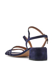 Jones Bootmaker Blue Ginette2 Heeled Leather Sandals - Image 4 of 6