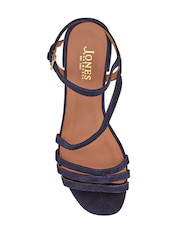 Jones Bootmaker Blue Ginette2 Heeled Leather Sandals - Image 5 of 6
