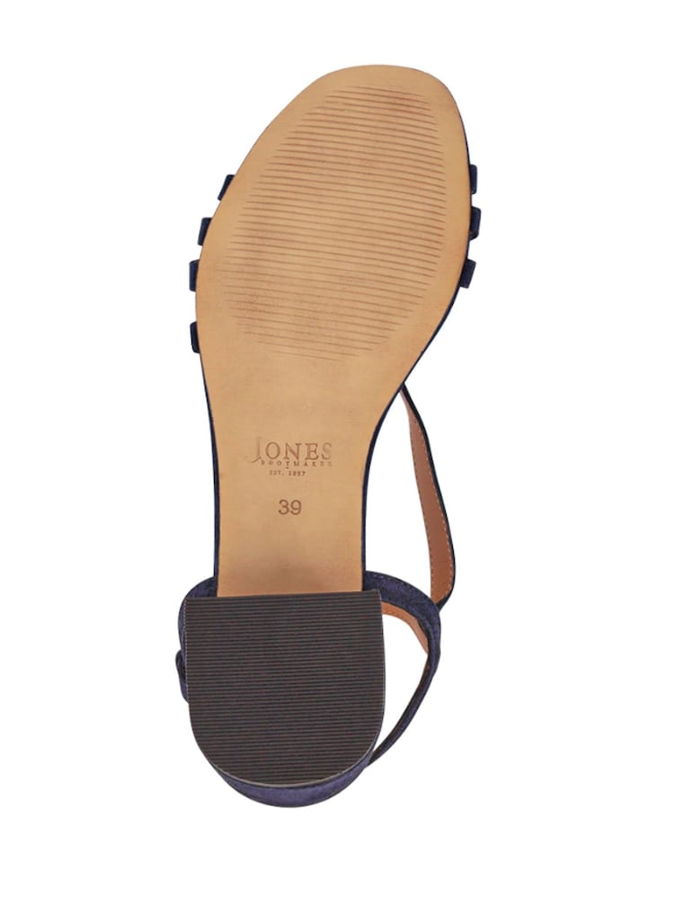 Jones Bootmaker Blue Ginette2 Heeled Leather Sandals - Image 6 of 6