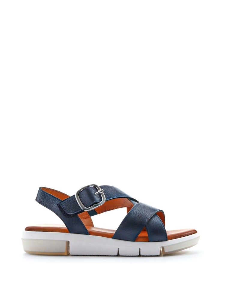 Jones Bootmaker Blue Ilaria Casual Leather Sandals - Image 2 of 6