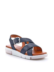 Jones Bootmaker Blue Ilaria Casual Leather Sandals - Image 3 of 6