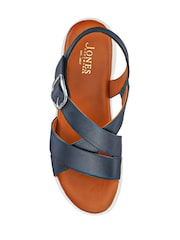 Jones Bootmaker Blue Ilaria Casual Leather Sandals - Image 5 of 6