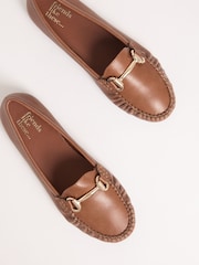 Friends Like These Tan Brown Comfort Snaffle LoafersDriver Shoes - Image 3 of 4