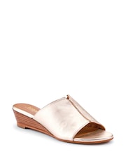 Dorado - Jones Bootmaker Jocelyn Leather Wedge Heel Mules - Imagen 3 de 6