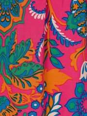 Adrianna  by Adrianna Papell Pink Printed Short Flounce Dress - Image 7 of 7