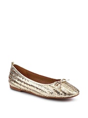 zlata (barva); zlato - Zlati usnjeni čevlji Jones Bootmaker Stephanie - Slika 3 iz 6