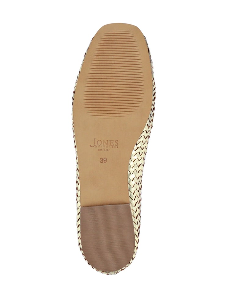 zlata (barva); zlato - Zlati usnjeni čevlji Jones Bootmaker Stephanie - Slika 6 iz 6