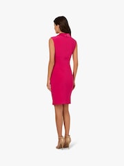 Adrianna Papell Pink Jersey Tuxedo Dress - Image 2 of 6