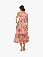 Adrianna Papell Pink Printed High Low Dress - Image 2 of 6