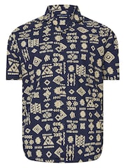 BadRhino Big & Tall Blue 100% Cotton Slub Shirt - Image 1 of 1