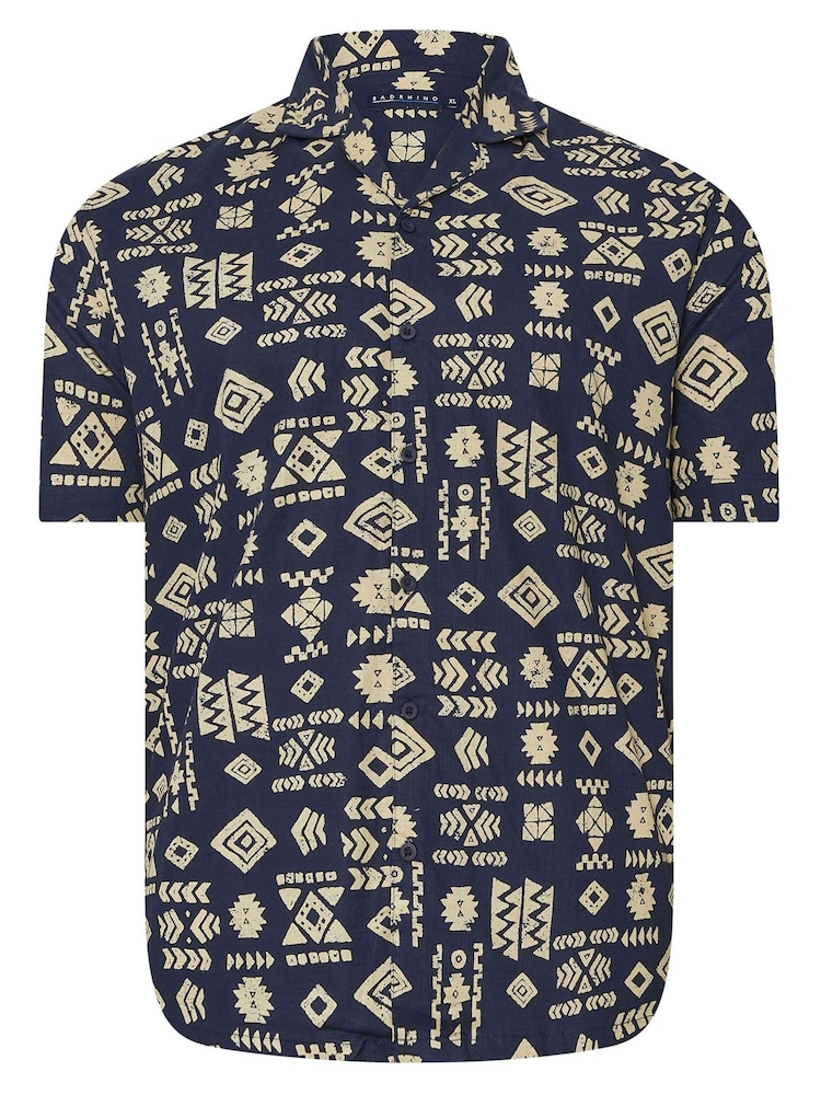 BadRhino Big & Tall Blue 100% Cotton Slub Shirt - Image 1 of 1