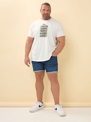 BadRhino Big & Tall White Jaws 100% Cotton T-Shirt - Image 2 of 6