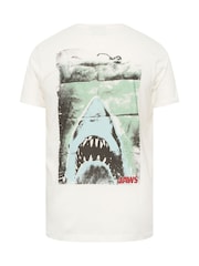 BadRhino Big & Tall White Jaws 100% Cotton T-Shirt - Image 6 of 6