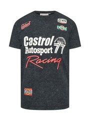 BadRhino Big & Tall Black Acid Wash Castrol 100% Cotton T-Shirt - Image 5 of 6