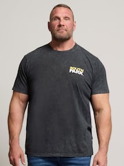BadRhino Big & Tall Black Acid Wash South Park 100% Cotton T-Shirt - Image 1 of 6