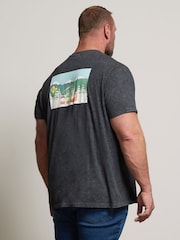 BadRhino Big & Tall Black Acid Wash South Park 100% Cotton T-Shirt - Image 3 of 6