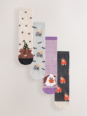 Halloween Hamish the Altoland Cow - Pack de 4 pares de calcetines tobilleros - Imagen 1 de 7