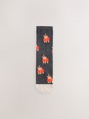 Halloween Hamish the Altoland Cow - Pack de 4 pares de calcetines tobilleros - Imagen 4 de 7