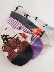 Halloween Hamish the Altoland Cow - Pack de 4 pares de calcetines tobilleros - Imagen 6 de 7