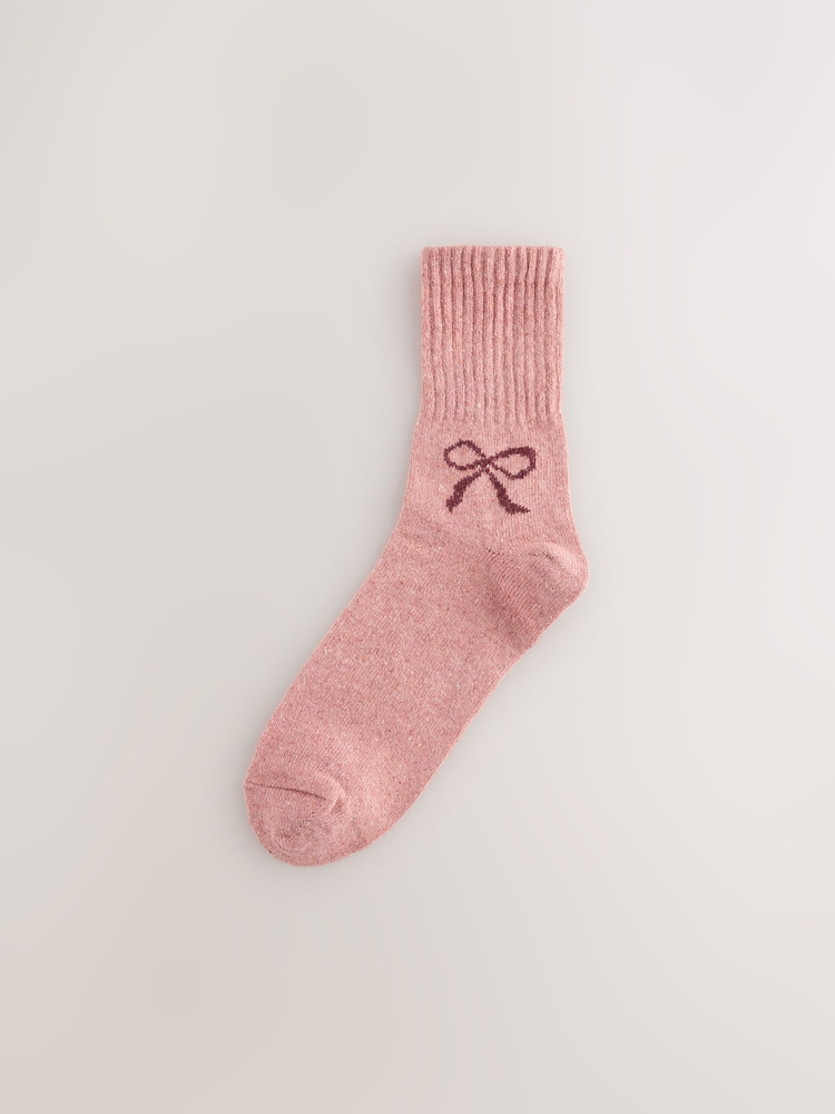 Rosa con lazos - Containing Wool Ankle Socks 3 Pack - Imagen 2 de 6