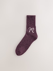 Rosa con lazos - Containing Wool Ankle Socks 3 Pack - Imagen 4 de 6