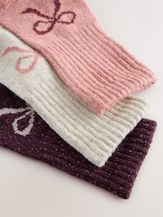Rosa con lazos - Containing Wool Ankle Socks 3 Pack - Imagen 5 de 6