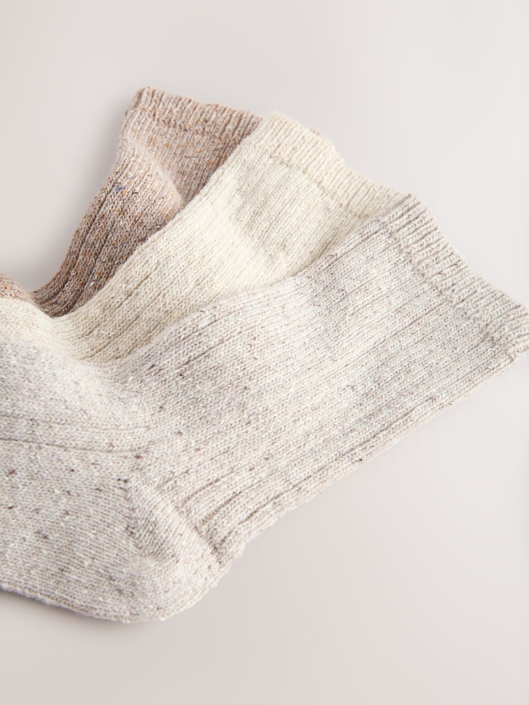 Tonal Neutral - Containing Wool Ankle Socks 3 Pack - Imagen 6 de 6