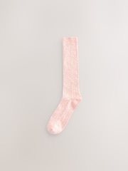 Pink Cotton Slub Slouchy Ankle Socks 3 Pack - Image 2 of 6