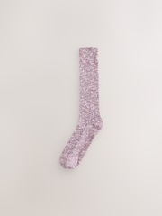 Pink Cotton Slub Slouchy Ankle Socks 3 Pack - Image 3 of 6