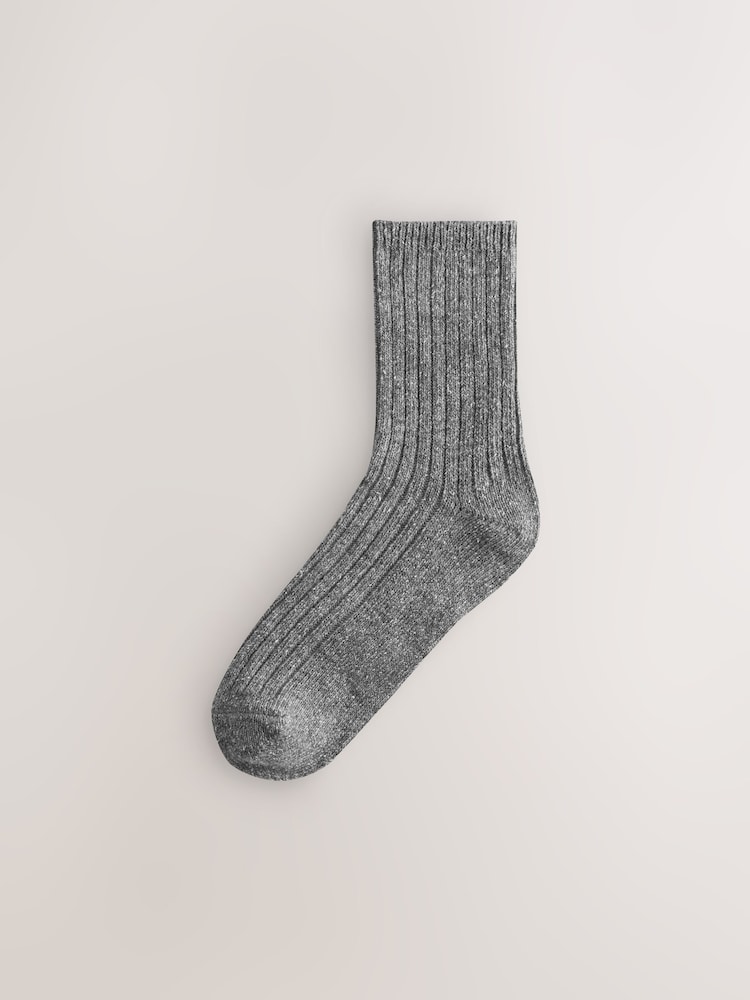 Tonal Grey Containing Wool Ankle Socks 3 Pack - Image 2 of 6 Tonal Grey Containing Wool Ankle Socks 3 Pack - Image 2 of 6