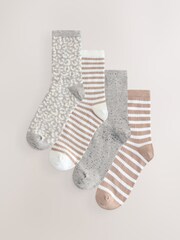 Neutral Animal Ankle Socks 4 Pack - Image 1 of 7