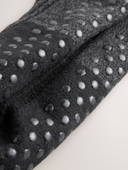 Grey Borg Lined Cable Slipper Socks 2 Pack - Image 5 of 5
