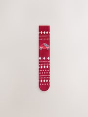Navy/Red Truck Matching Family Christmas Cosy Socks 2 Pack - Image 3 of 6