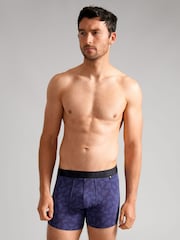 Pacote 3 de cuecas boxer Ted Baker Mazarine Feather Heather - Imagem 2 de 2