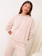 Lipsy Nude Pink Soft Loungewear Hoodie with Modal - Image 2 of 4