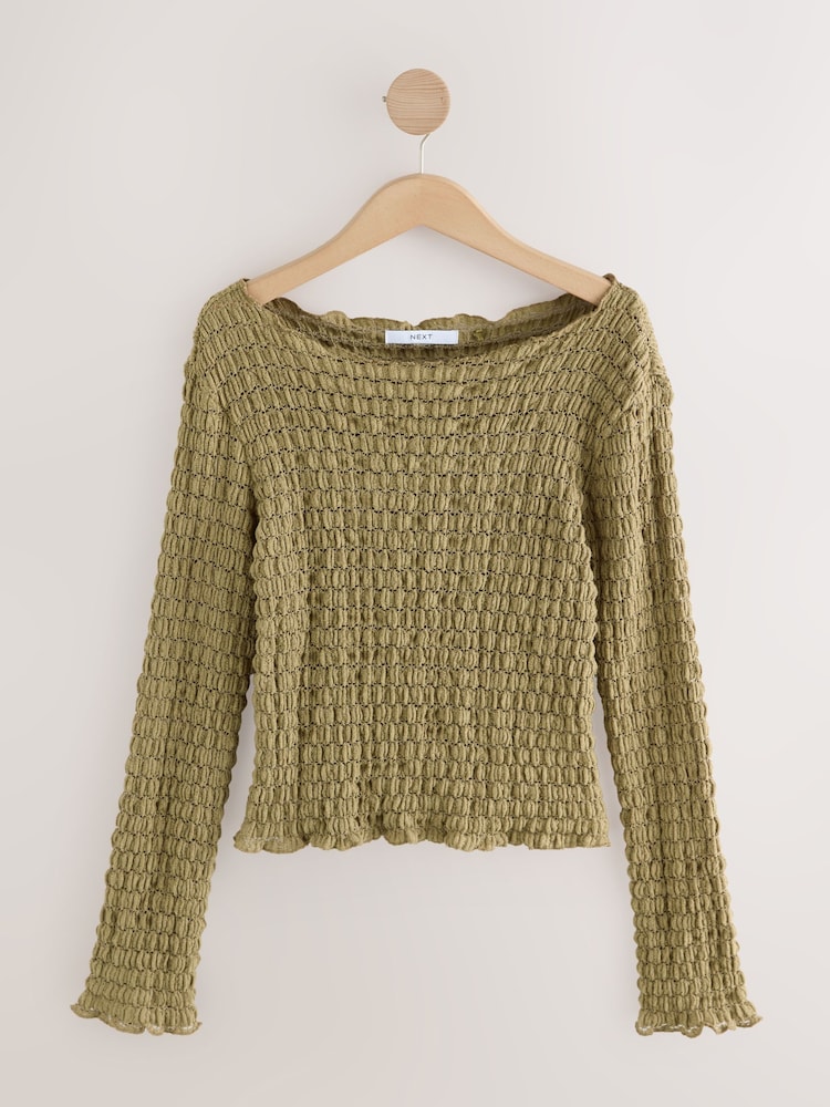 Haut Vert Manches 3/4 NEXT - Taille UK 12 - Neuf Sans étiquettes
