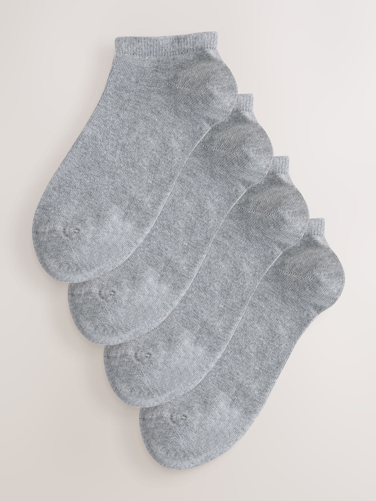 Gris - Pack de 4 pares de calcetines tobilleros - Imagen 1 de 1