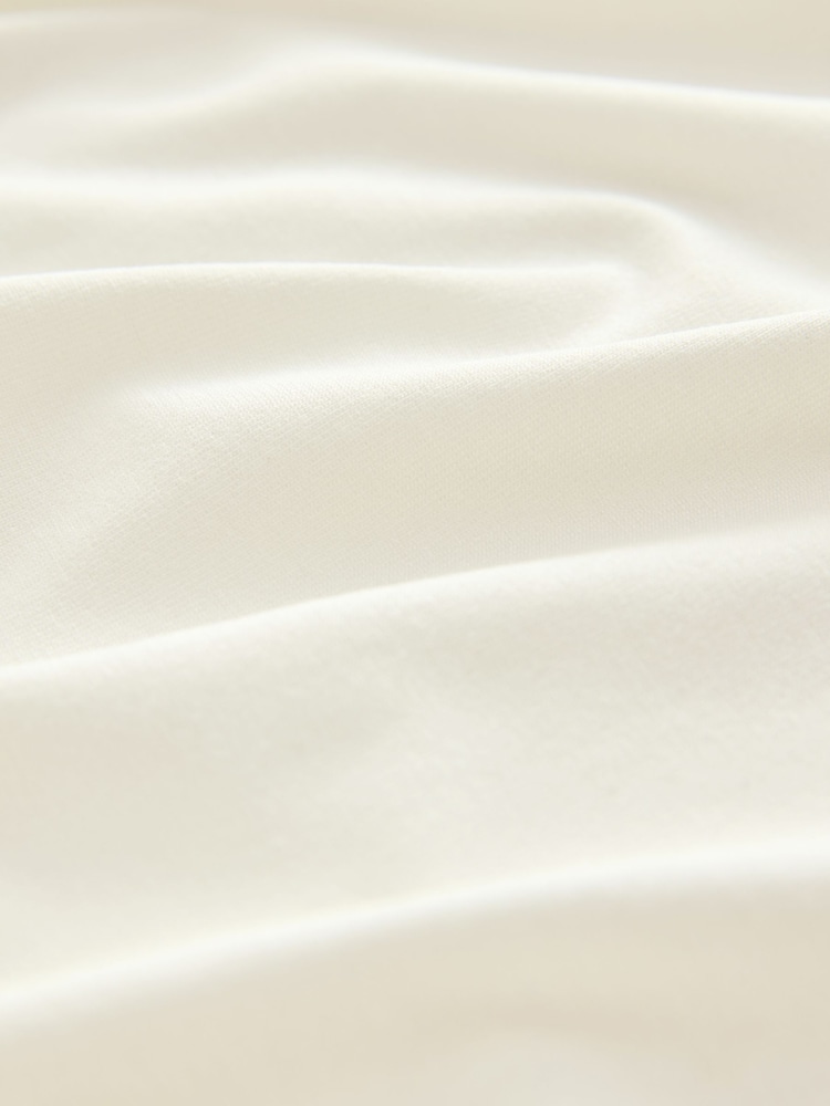 Ecru Short Sleeve Ruched Detail Jersey T-Shirt - Image 7 of 7